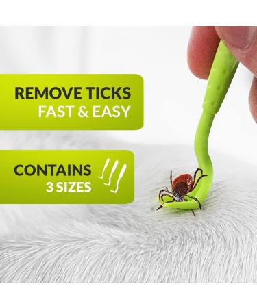 Zrilubkrelz Tick Tongs Tick Remover Set - Premium Tick Protection for Dogs, Cats, Horses - 3 Tick Levers Included - Buy Online on GoSupps.com