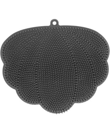 Reykentu Shower Foot Massager & Scrubber - Wall-Mounted Back Scrubber with Suction Cups Durable Free-Handed Foot Warehousing Mat (30x25.5 cm) - Gray - International Shipping Available - Buy Online on GoSupps.com