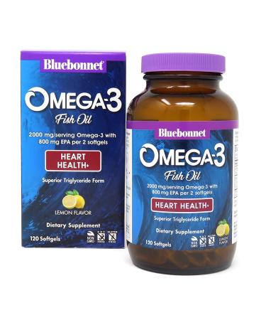 Bluebonnet Nutrition Omega-3 Heart Formula 120 Softgels