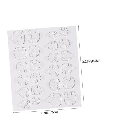 POPETPOP 20 Sheets nail stickers double sided sticker nail sticky tabs sticker double sided tape high viscosity invisible nail nail glue plastic false toenails for big toe jelly - Buy Online on GoSupps.com
