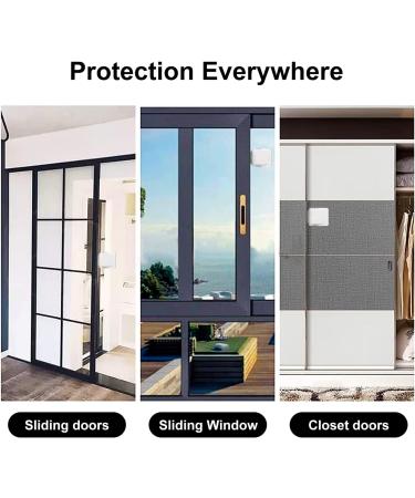2 Pack Sliding Glass Door & Basement Windows Child Safety Lock - Patio Door Lock Gray - Buy Online on GoSupps.com