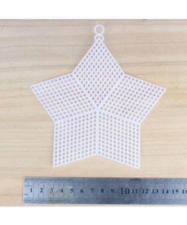 Justdolife 12PCS Star Shape Needlepoint Canvas - DIY Plastic Blank Canvas for Needlework Craft - Buy Online on GoSupps.com