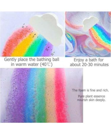 Magical Rainbow Bomb - Organic Bath Bomb with Colorful Foam Effect | Perfect Gift for Kids & Women | Bubble Bath with Swimming Salt - Buy Online on GoSupps.com