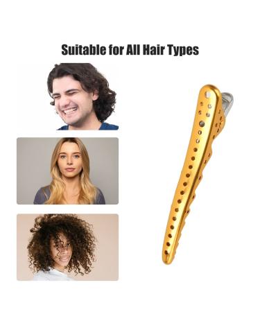 YS Alligator Hair Clips 6 Pack - Professional Aluminum Duck Bill Clips for Styling & Sectioning - Ideal for Salon and Home Hair Cutting - Buy Online on GoSupps.com