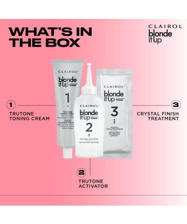 Clairol Blonde It Up Crystal Glow Toner Kit - Sheer Amethyst Sheer Amethyst 135 ml (Pack of 1) - Buy Online on GoSupps.com