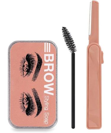 miduoidn Eyebrow Gel Styling Soap Wax Wild Sweat-Proof Eye Brow Cream with Trimmer Natural Defining Practical Eyebrow Makeup Eyes Kit - Buy Online on GoSupps.com
