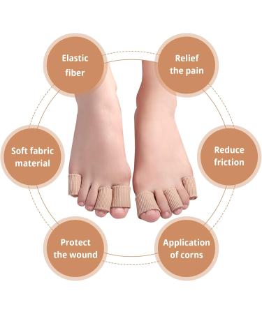 6-Piece Soft Gel Toe Protectors | 15 cm Cushioned Toe Caps for Corns Calluses & Bunion Relief - Cuttable Design - International Shipping Available - Buy Online on GoSupps.com