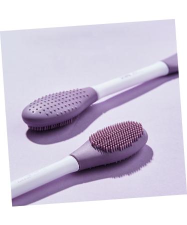 Housoutil Makeup Cleanser Brush Wash Brush Dual Sided Applicator Scrubbers Silicone Cleansing Brush Clay Applicator Cleaning Scrubber Mud Cleaner Facial Plastic - Buy Online on GoSupps.com