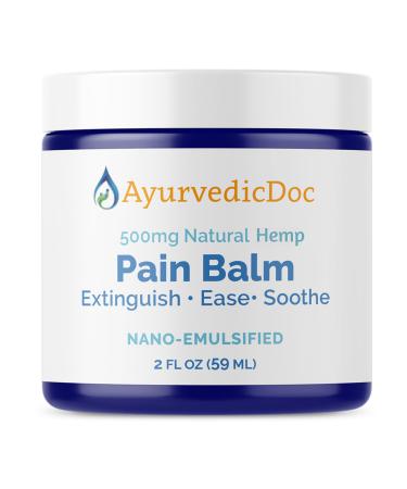 Joint & Muscle Therapy Soothing Comfort for Back Neck Hands Feet Infused with Hemp Whole Body Rub with Organic Coconut Oil Vitamin B6 MSM & Boswellia Non-Greasy 2oz Cream