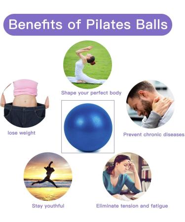 XIECCX Mini Yoga Ball 9 Inch - Home Exercise Pilates Therapy Balance Barre Equipment - Core Stability Training for Physical Fitness - Black - Buy Online on GoSupps.com
