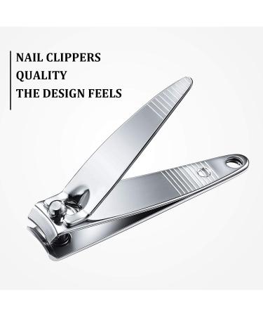 100 Pc Stainless Steel Nail Clippers Set for Men and Women - Flat & Pointed Toenail Clippers for Manicure Pedicure - Sturdy Trimmer - Buy Online on GoSupps.com