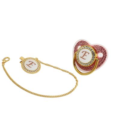 Ergonomic Golden Rhinestone Baby Pacifier - Light & Flexible Design for Comfort - Buy Online on GoSupps.com