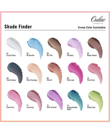 Oulac Metallic Rose Golden Cream Eyeshadow - Moisturizing Formula, Highly Pigmented, Waterproof - 0.42 oz - Lustering (12) - Buy Online on GoSupps.com