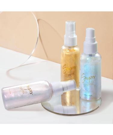 Light Pink Body Glitter Spray | Moisturizing Shimmer Highlighter for Face Hair & Body - Quick-Drying Non-Sticky 60ML - Buy Online on GoSupps.com