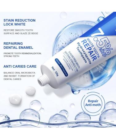 7.5% Hydroxyapatite Toothpaste Hydroxyapatite Toothpaste for Advanced Enamel Protection and Tooth Strengthening. (1) - Buy Online on GoSupps.com