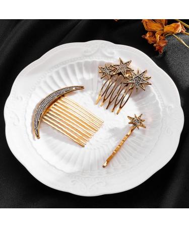 1 Set Star Moon Hairpin Hair Pin for Decor Hair Clip Combs Hair Barrettes Hair Clip Side Comb Hair Pin Clips Star Hairpins Hair Clip for Hair Decor Head Clip Alloy Miss - Buy Online on GoSupps.com
