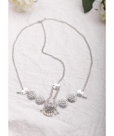 Missgrace Bohemian Vintage Silver Headband with Tassels & Pearls for Women and Girls - Buy Online on GoSupps.com