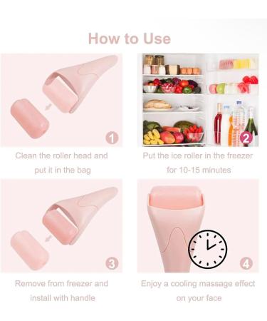 Facial Ice Roller - Cold Therapy Massager for Puffiness Migraines Wrinkles & Skin Tightening | Shop Internationally - Buy Online on GoSupps.com