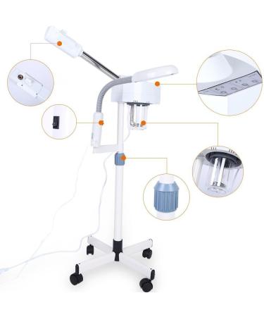 Lampadaire loupe vapeur faciale 2 en 1 rotation 360 pour salon de beaut  - Buy Online on GoSupps.com
