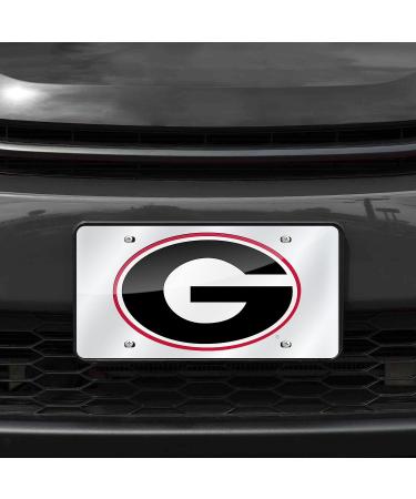 NCAA Florida Gators vs Georgia Bulldogs Laser Inlaid Metal License Plate Tag- Silver Finish - Buy Online on GoSupps.com