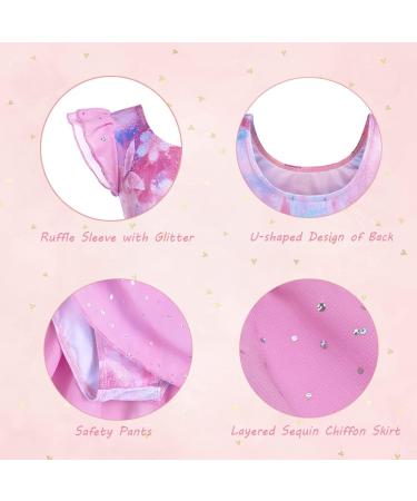Boyoo Girls Pink Butterfly Ballet Leotard with Tutu Skirt | Ages 3-11 Years - Buy Online on GoSupps.com