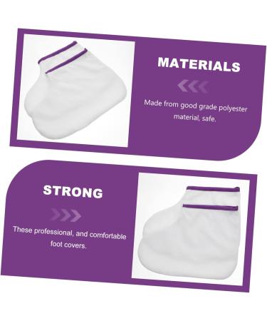 FRCOLOR 1 Pair Waxed Feet Care Bag Foot Cover Made of Paraffin Wax Foot Bath Pads Simple Wax Warmer Foot Holder Skin Cover Made of Paraffin Wax Warming Foot Cover Fluff - Buy Online on GoSupps.com