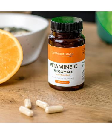 Vitamine C liposomale 415mg - Haute absorption - Meilleure nergie - renforce le syst me immunitaire - 60 G lules v g tales. - Buy Online on GoSupps.com