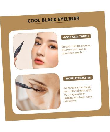 Balacoo 2pcs Waterproof Eyeliner Pencil Eye Liner Liquid Liner Eyeliner Waterproof Make up Liquid Eyeliner 1 count (Pack of 1) As Shownx2pcs - Buy Online on GoSupps.com