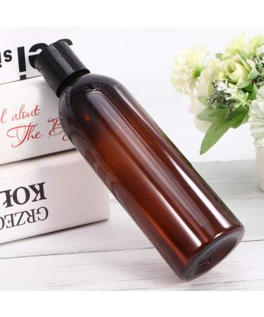6PCs 250ml Refillable Travel Bottles - Portable Plastic Squeegee for Shampoo & Lotion - Brown - Buy Online on GoSupps.com
