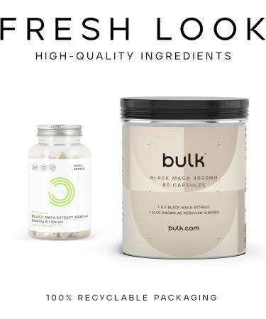 Bulk Black Maca Capsules 4000 mg Pack of 90 22 Servings 90 count (Pack of 1) - Buy Online on GoSupps.com
