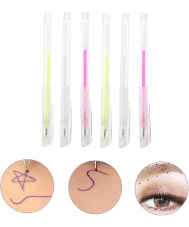 SKISUNO 6pcs Eyebrow Pen Pen Portable Marking Pen Marking Pens for Eyebrow Marking Pen Eyebrow Position Pen Brow Mapping Pen Marking Tool Marking Pen for - Buy Online on GoSupps.com