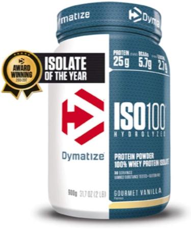 Dymatize ISO 100 Gourmet Vanilla 900g - Premium Whey Protein Hydrolysate & Isolate Powder for Optimal Muscle Recovery | International Shipping Available - Buy Online on GoSupps.com