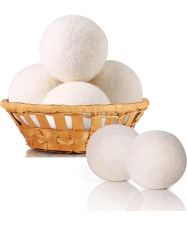 Baryah Tumble Dryer Balls Pack Of 6 XL - Handmade Reusable Organic New Zealand Sheep Wool Laundry Balls For Washing Machine Reduce Drying Time And Wrinkles With Natural Scented Fabric Softener Laundry - Buy Online on GoSupps.com