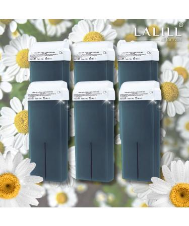  LALILL LALILL Pack of 6 Azulene Wax Cartridges - 100 ml - Roll-on Wax - Effective Hair Removal Wax - Wax Cartridge with Ingredient - Buy Online on GoSupps.com