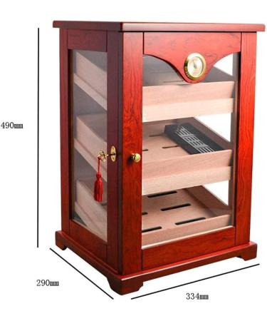 MOLVUS Cigar Box Cigar Cabinet-Cigar Humidifier Three-Layer Box Large Capacity Cigar Box Cigar Moisturizing Cabinet Decorative Box - Buy Online on GoSupps.com