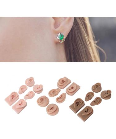 3 Pairs of Silicone Ear Models for Otoplasty & Acupuncture - Soft Flexible Jewelry Display & Piercing Practice - Buy Online on GoSupps.com