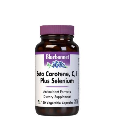 Bluebonnet Nutrition Beta Carotene C E Plus Selenium 120 Vegetable Capsules