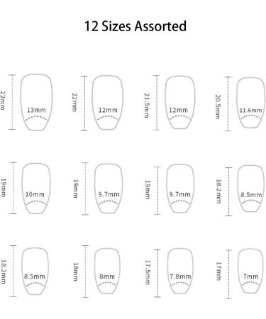 24pcs Coffin False Nails Medium Stick on Nude Press on Removable Glue-on Fake Nails - Nail Art Accessories - Buy Online on GoSupps.com