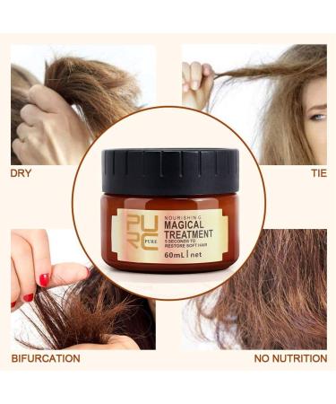 Busgirl Set of 2 Magic Treatment Hair Masks 5 Seconds for Repairing Damaged Hair Professional Hair Conditioner for Molecular Roots 60 ml (Pack of 2) - Buy Online on GoSupps.com