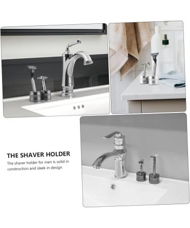 PopetPop 2 STK Razor Holder & Electric Shears Organizer - Aluminum Alloy Travel Base for Safety Razors & Brush - Buy Online on GoSupps.com