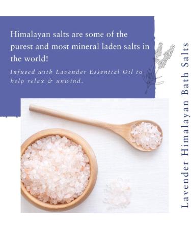 Absolute Aromas Sels de Bain la Lavande 290g - Sel Rose Naturel de l'Himalaya infus avec de l'Huile Essentielle de Lavande Fran aise Pure 100% - D tendez et impr gnez les muscles fatigu s 290 g (Lot de 1) - Buy Online on GoSupps.com