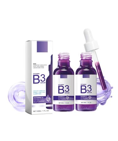 G n rique B3 Vitamin B3 Serum Dark Spot Corrector Niacinamide and Anti-Wrinkle Face Serum Firms & Brightens Complexion 30ml (2PC)