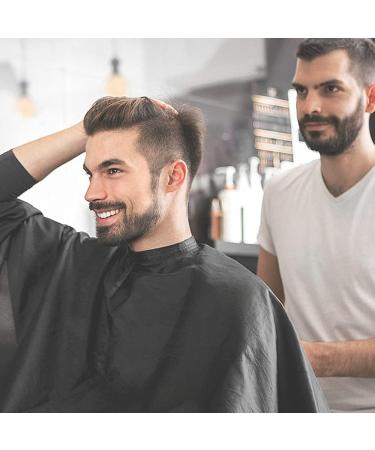 Xinchao Waterproof Hairdressing Cape - Durable Barber Cloak for Hair Styling & Cuts (Black 120x145cm) - Buy Online on GoSupps.com