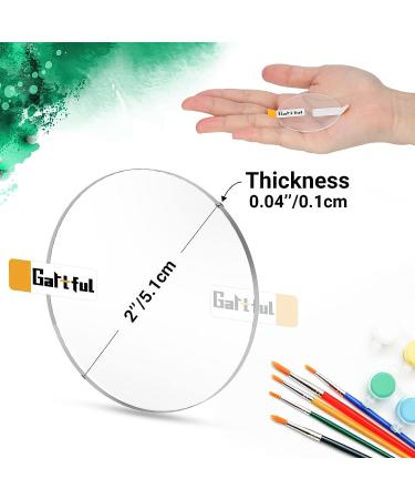 2 Inch Clear Acrylic Discs - 24 Pieces Round Plexiglass Sheets - Transparent Plastic Circles for Signs, Crafts, Painting - 2 Diameter, 1/25 Thick - Buy Online on GoSupps.com