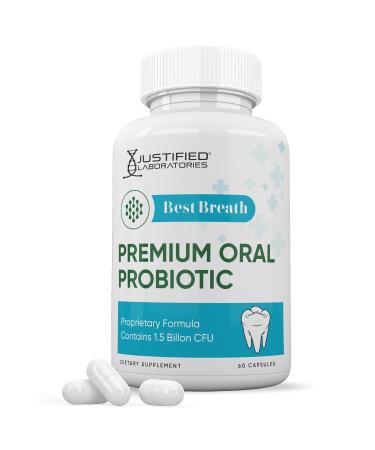 Justified Laboratories Best Breath 1.5 Billion CFU Probiotic Oral Support 60 Capsules