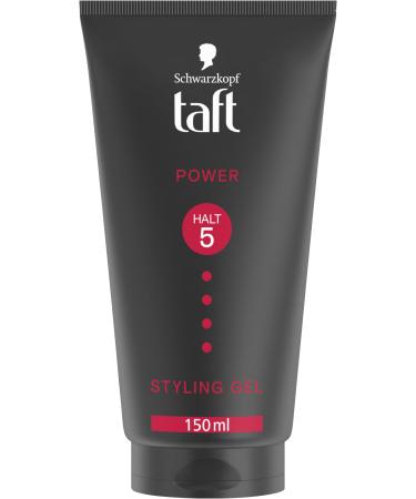 Schwarzkopf TAFT Gel Power (150 ml) Styling gel for up to 48 hours of strong hold gentle on hair and scalp vegan