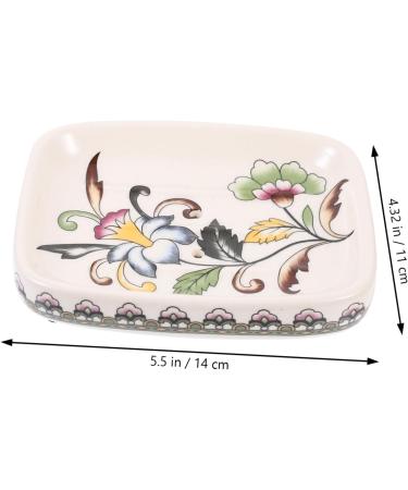 Amosfun Soap Case soap container Fashion sink portable Soap Draining Holder household products Adorable Soap Holder sponge shower soap dish drain rack Soap soap dispenser vintage As Shown 1 14X11X3CM - Buy Online on GoSupps.com