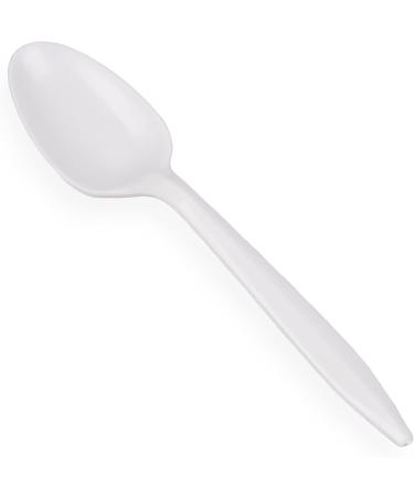1000 Pack White Plastic Tea Spoons - Lightweight and Durable - Buy Online on GoSupps.com