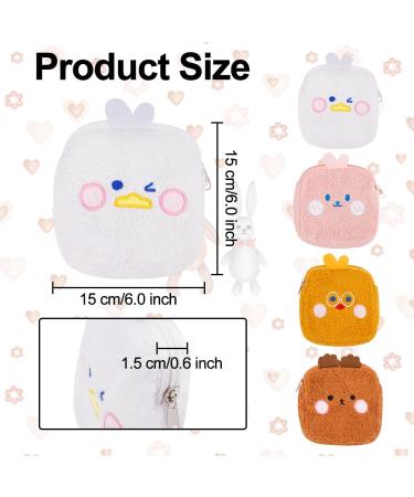 FHDUSRYO Women s Cute Binding Storage Pocket for Menstrual Cups & Tampons | Portable Zippered Period Bag with Cartoon Design - Buy Online on GoSupps.com